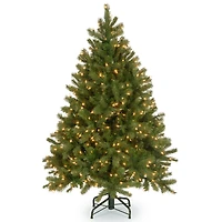 4.5 ft. Pre-lit Feel Real® Downswept Douglas Full Artificial Christmas Tree