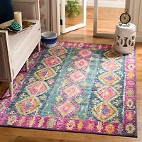 Madison Diamond Medallion 5'-1" X 7'-6" Area Rug
