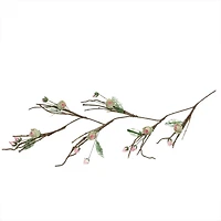 4ft. Brown Cream & Pink Spring Floral Garland