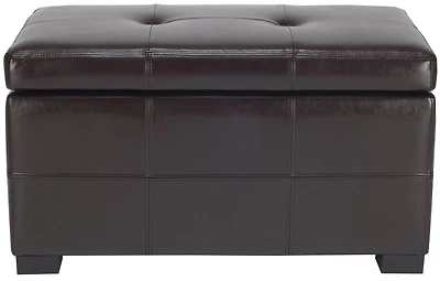 Maiden Small Tufted Storage Bench in Brown