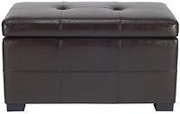 Maiden Small Tufted Storage Bench in Brown