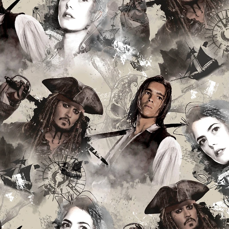 Disney® Tan The Sea Rules All Quilting Cotton Fabric