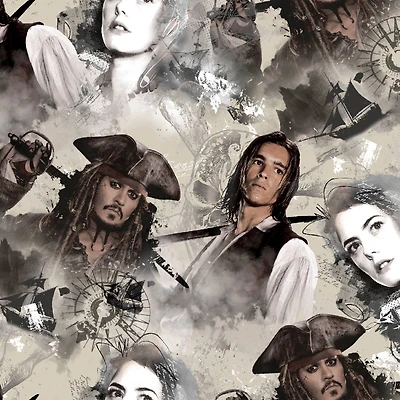 Disney® Tan The Sea Rules All Quilting Cotton Fabric