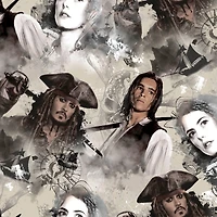 Disney® Tan The Sea Rules All Quilting Cotton Fabric