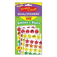 Trend Enterprises® Smiles & Stars Stinky Stickers®, 648 Pack