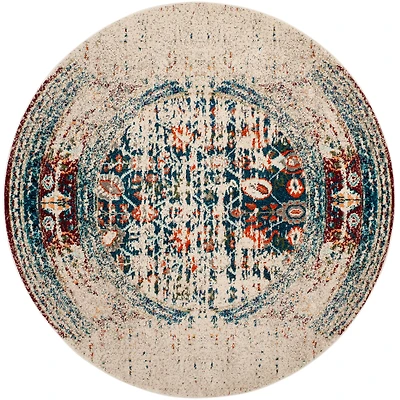 Monaco Vintage Cool 3' X 3' Round Area Rug