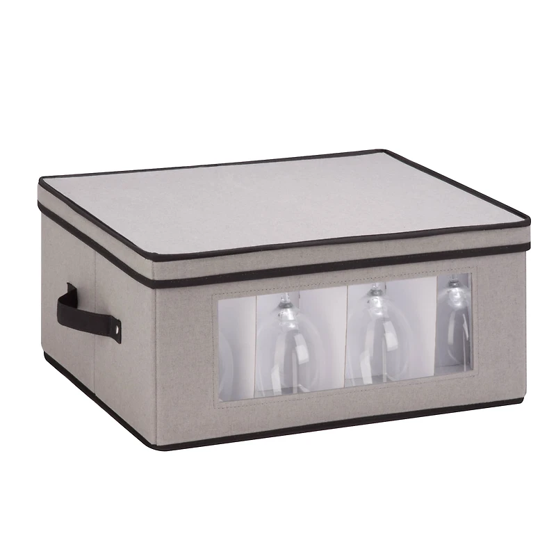 8 Pack: Honey Can Do Gray Large Window Storage Chest