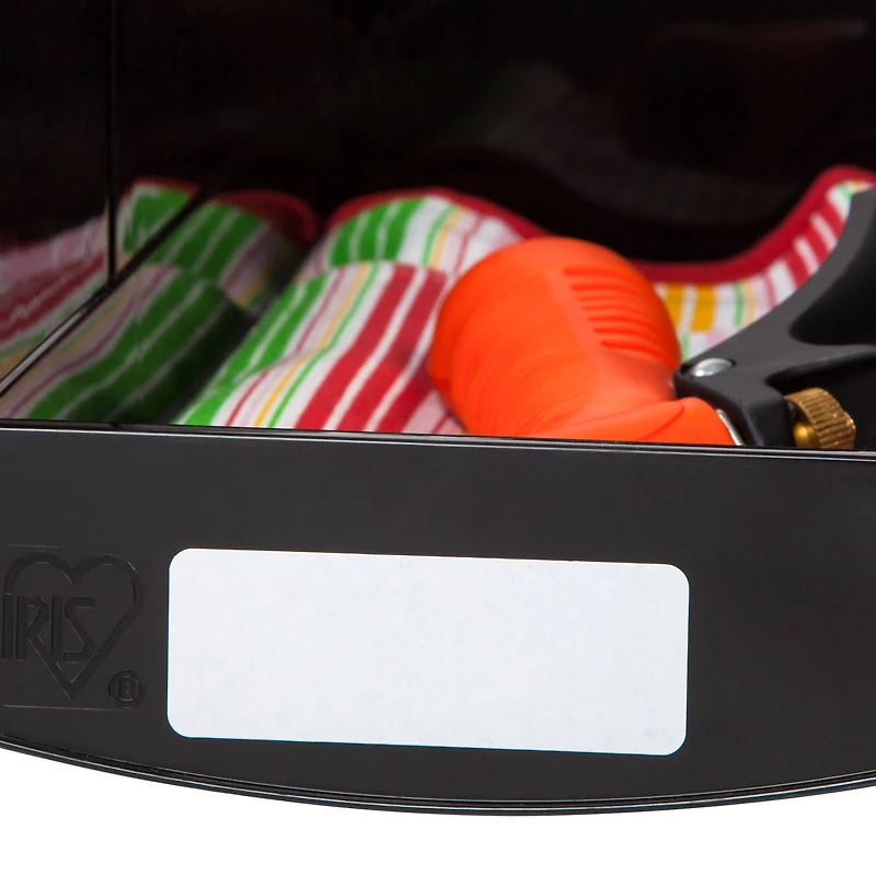 Iris® Medium Black Storage Bin, 8ct.