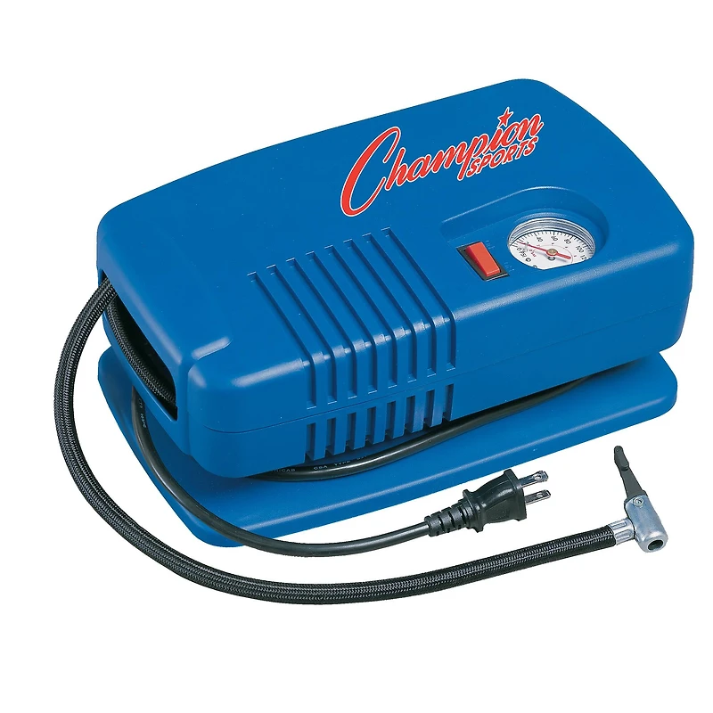 Champion Sports Cobalt Blue Deluxe Electric Inflating Pump