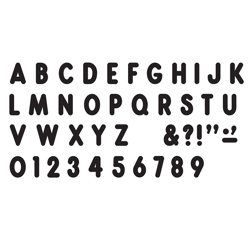 Trend Enterprises Black 7" Billboard Uppercase (EN/SP) Ready Letters®