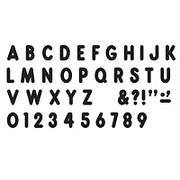 Trend Enterprises Black 7" Billboard Uppercase (EN/SP) Ready Letters®