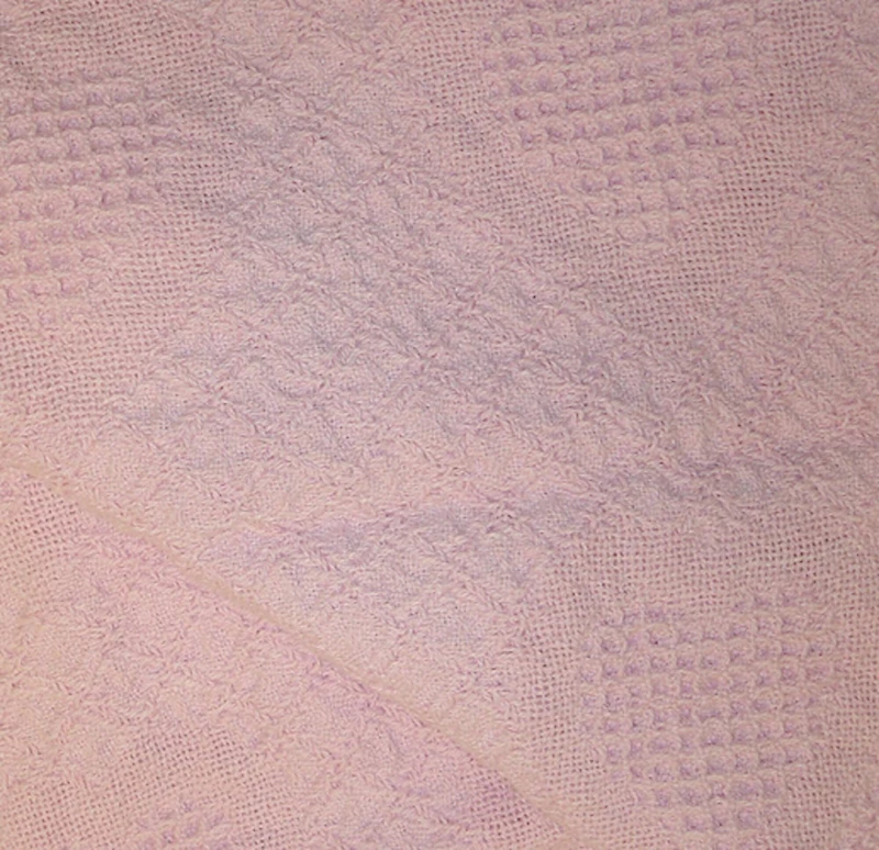 Heart Honeycomb Baby Afghan Throw Blanket, Pink