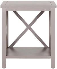 Candace End Table in Grey