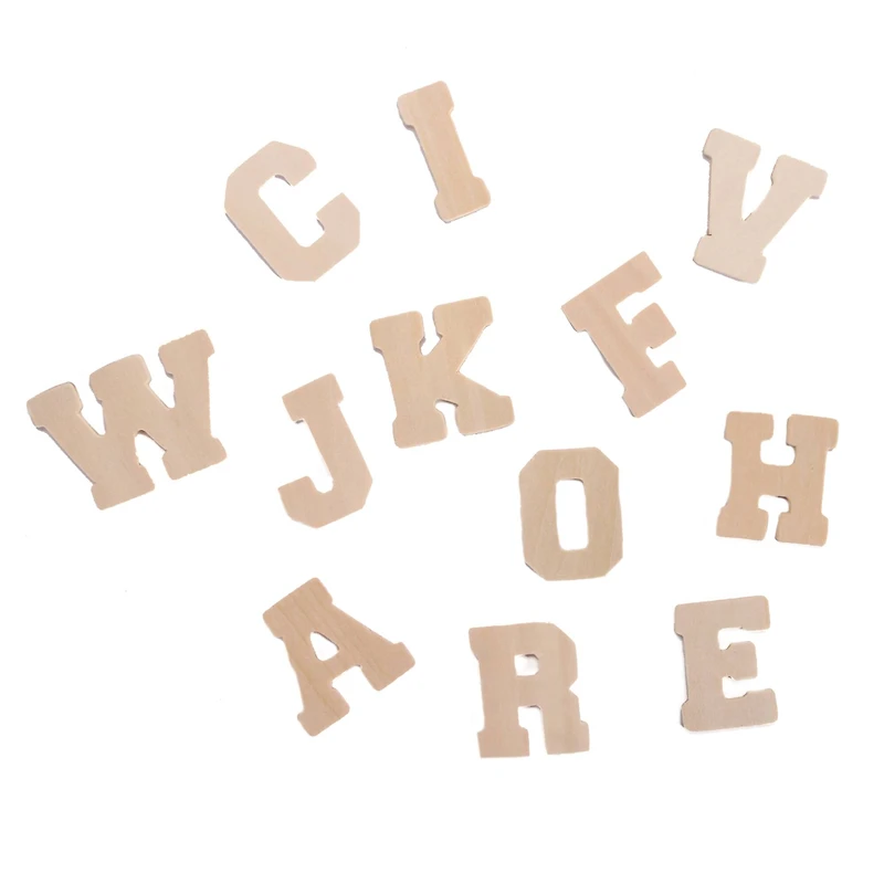 1.75" Wood Varsity Letters, 36ct. by Make Market®