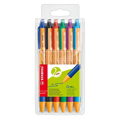 Stabilo® Pointball 6 Color Pen Wallet Set