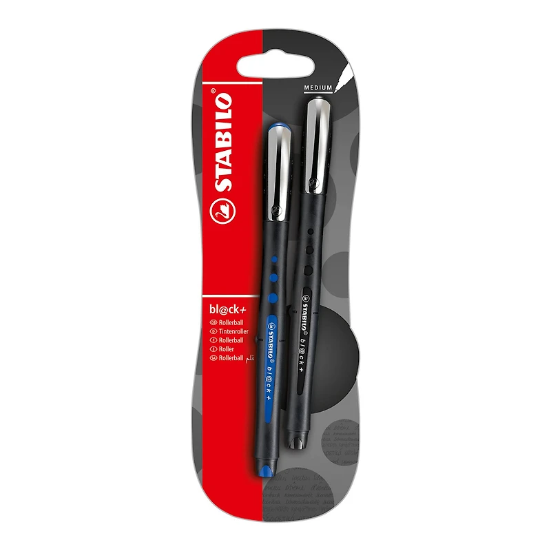 Stabilo® Bl@ck+ Medium Pen Set, Black & Blue