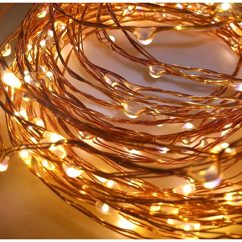 40ct. Warm White Copper Wire LED String Lights by Ashland®