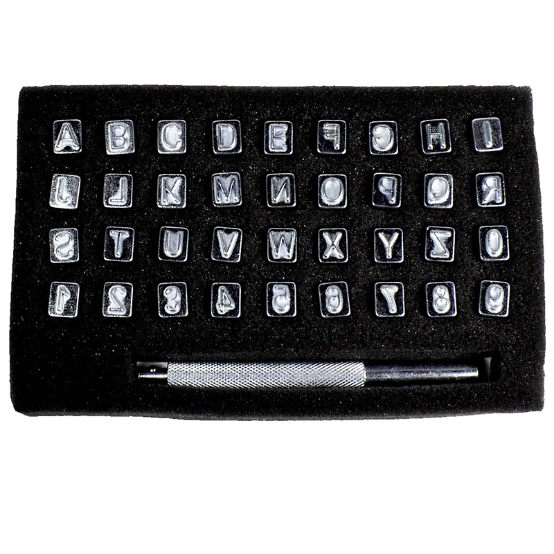 1/4" Alphabet & Number Leather Stamp Set by Make Market®