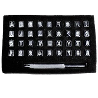 1/4" Alphabet & Number Leather Stamp Set by Make Market®