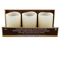 Flameless Real Wax Votives, Vanilla