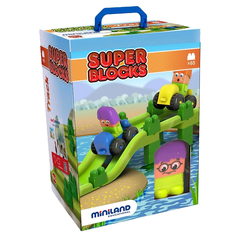 Miniland Super Blocks Jumpy Track Set