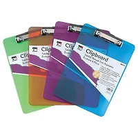 Charles Leonard Plastic Clipboard, 6 Count