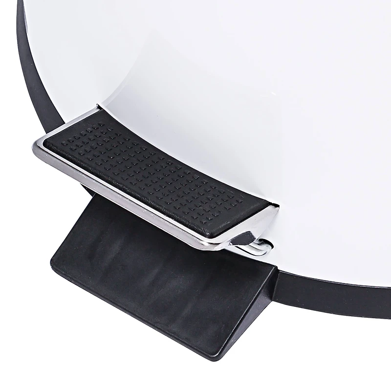 Honey Can Do White Round Soft Close Trash Can Set, 30L & 3L