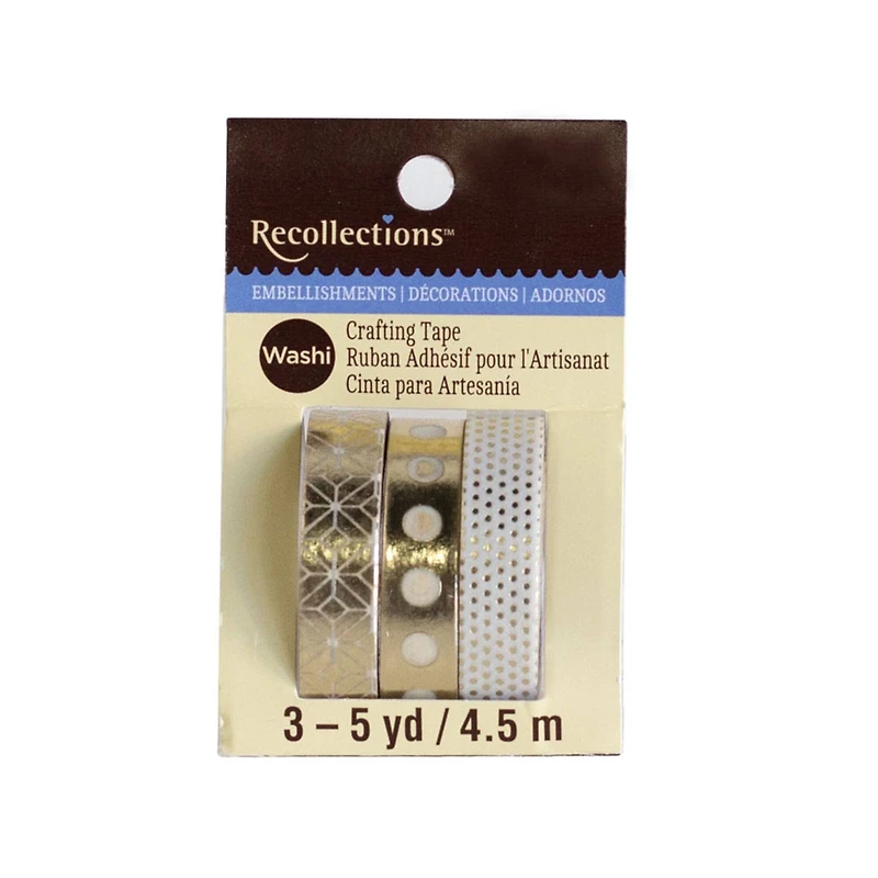 Gold & White Basics Washi Tape by Recollections™