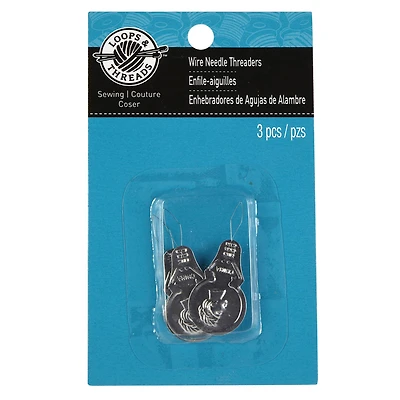 36 Packs: 3 ct. (108 total) Wire Needle Threaders by Loops & Threads™