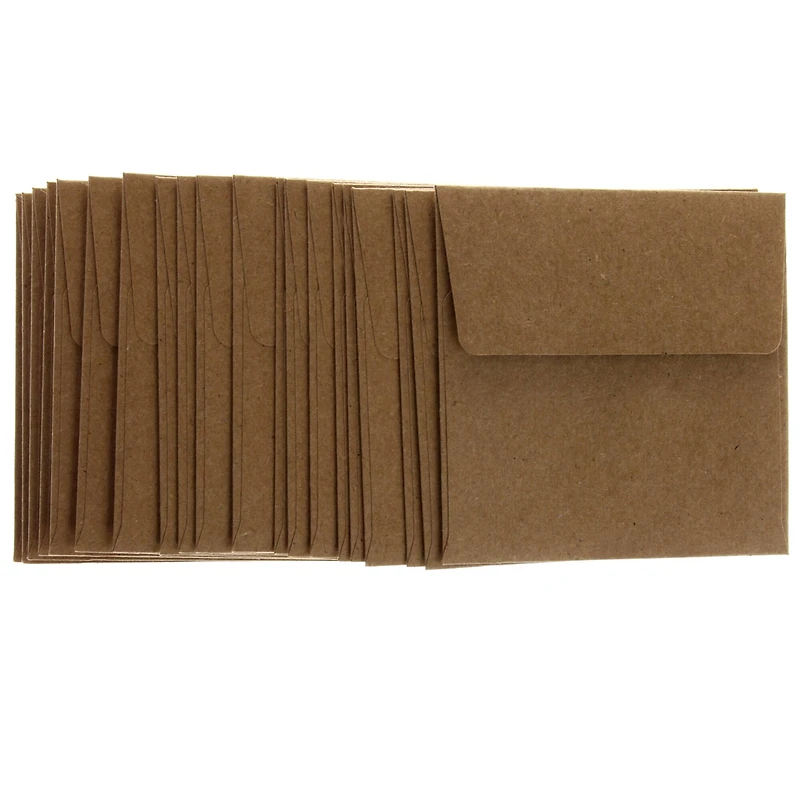 12 Packs: 20 ct. (240 total) Kraft Envelopes by Recollections™, 3.25" x 3.25"