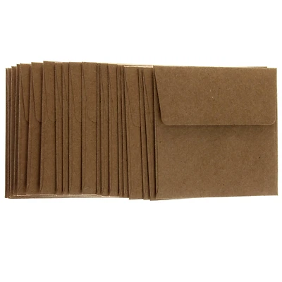 12 Packs: 20 ct. (240 total) Kraft Envelopes by Recollections™, 3.25" x 3.25"