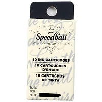 Speedball® Calligraphy Fountain Pen Cartridges Black Ink 10-Pack
