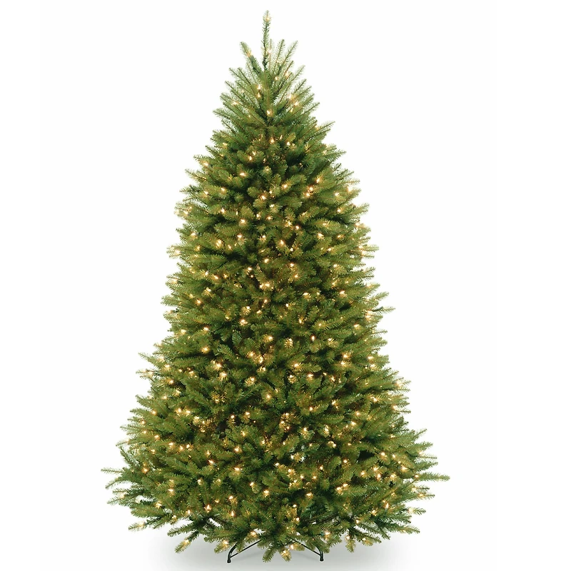 7.5 ft. Pre-Lit PowerConnect™ Dunhill® Fir Artificial Christmas Tree, Clear Lights
