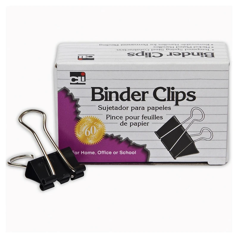 Charles Leonard 1" Capacity Binder Clips