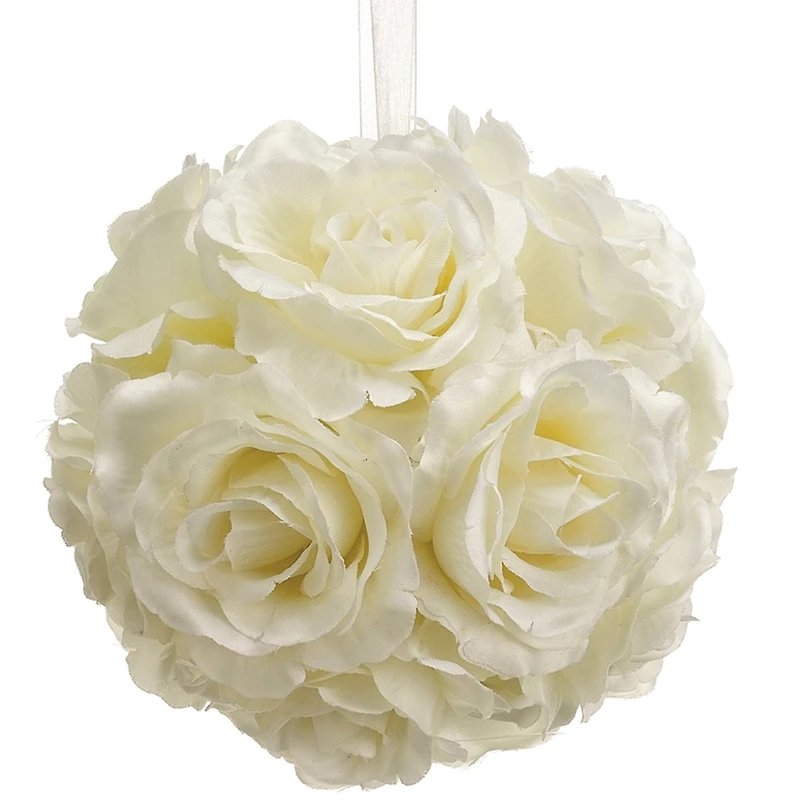 6" Cream Rose Kissing Ball