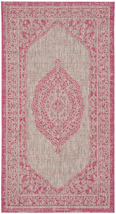 Courtyard Medallion 2' X 3'-7" Accent Rug