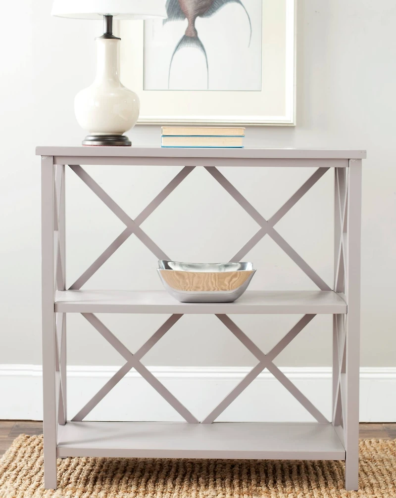 Liam Open Bookcase in Grey