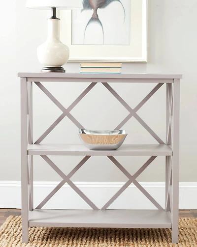 Liam Open Bookcase in Grey