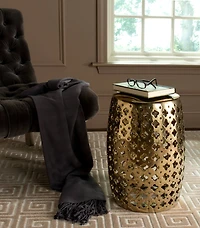 Lacey Garden Stool in Gold