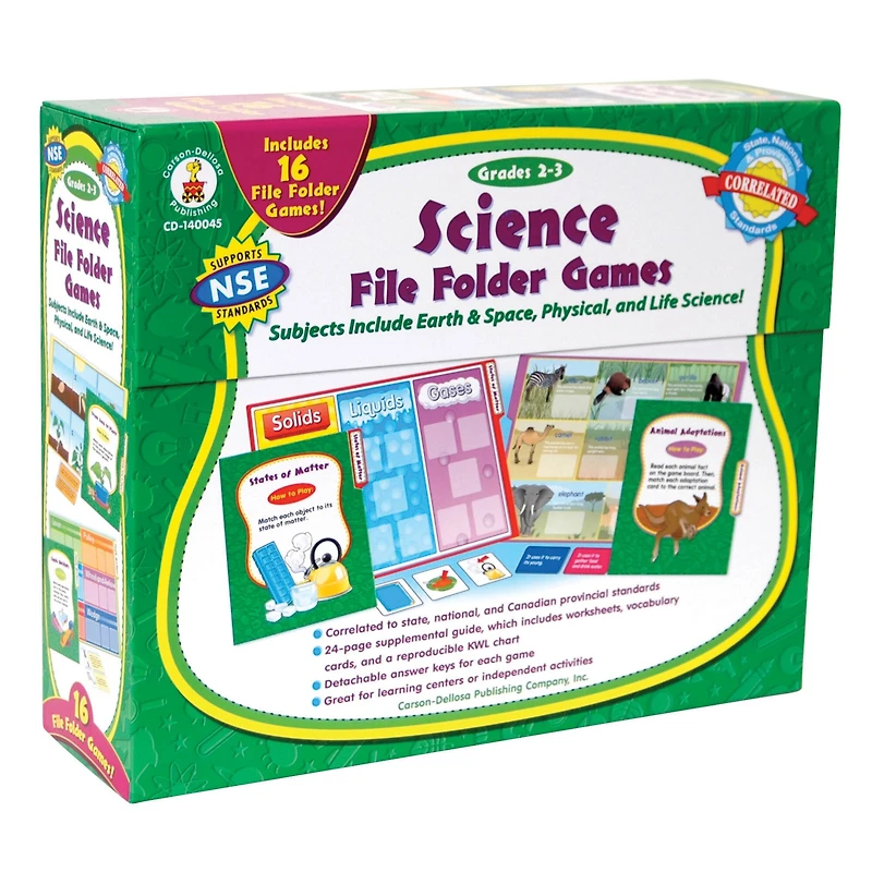 Carson-Dellosa™ Science File Folder Games, Grades 2-3