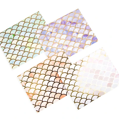 Assorted Mermaid Coast Cards & Envelopes by Recollections™, 4.25" x 5.5"