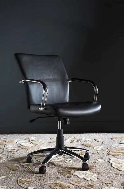 Lysette Desk Chair in Black
