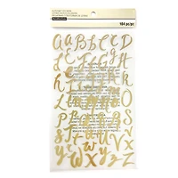 Gold Foil Hand Script Alphabet Stickers by Recollections™