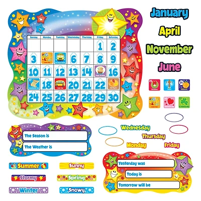 Trend Enterprises Star Calendar Bulletin Board Set