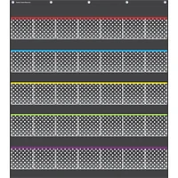 Black Polka Dots Storage Pocket Chart