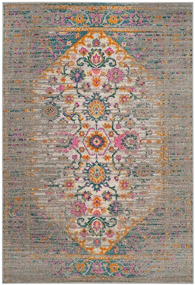 Madison Distressed Medallion 4' X 6' Area Rug