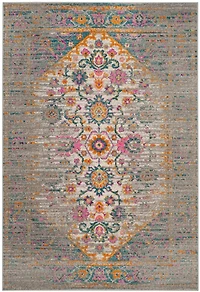Madison Distressed Medallion 4' X 6' Area Rug