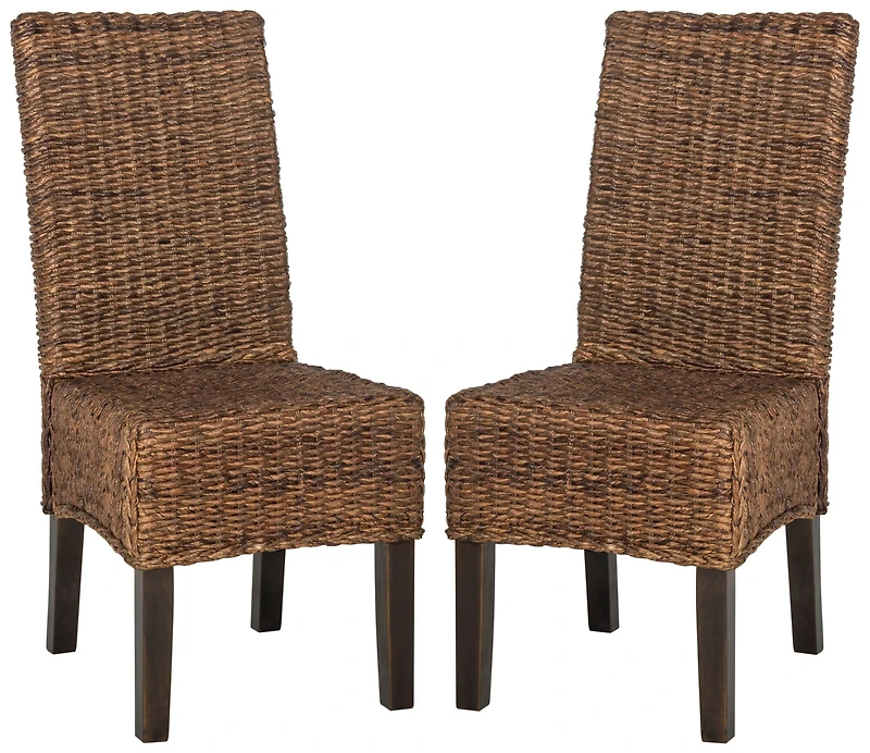 Avita Dining Chair Set of 2 in Brown