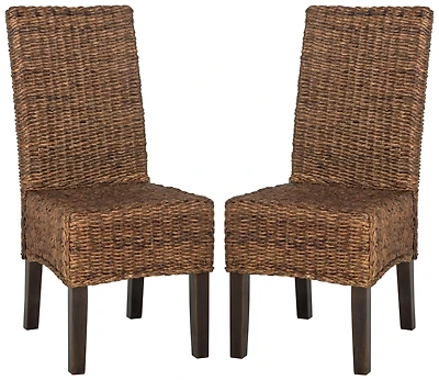 Avita Dining Chair Set of 2 in Brown