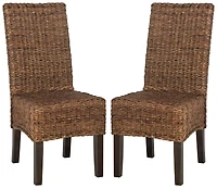 Avita Dining Chair Set of 2 in Brown
